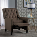 Classic Coffee Fabric Push Back Chair Coffee Fabric