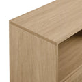 Coastal Rattan Door Tv Stand For Tvs Up To 10015 Coastal Oak Light Brown Mdf Mdf