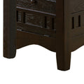 Oval Wooden Counter Height Table With Extension Leaf And Open Shelf, Brown Brown Wood