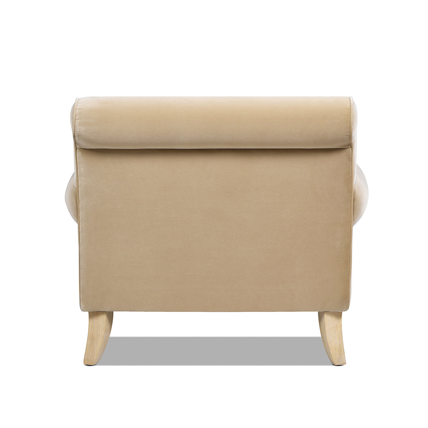 Alana 38" Lawson Accent Arm Chair Metal Casters, Fawn Brown Performance Velvet Brown Foam Velvet