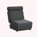 Single Sofa Chair Foldable Single Sofa Bed With Pillow,Portable Foldable Sofa Bed,Leisure Sofa Chair,Easy To Store,Made Ofand Wearable Linen,Dark Grey Dark Gray Modern Foam Linen