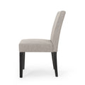 Dining Chair Light Grey Fabric