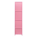 Salon Station, Barber Stations With 2 Tier Storage Shelf With Door, Hair Styling Storage Cabinet With 2 Drawer, A Large Storage Cabinet & 3 Hot Tool Holders Pink Particle Board Mdf
