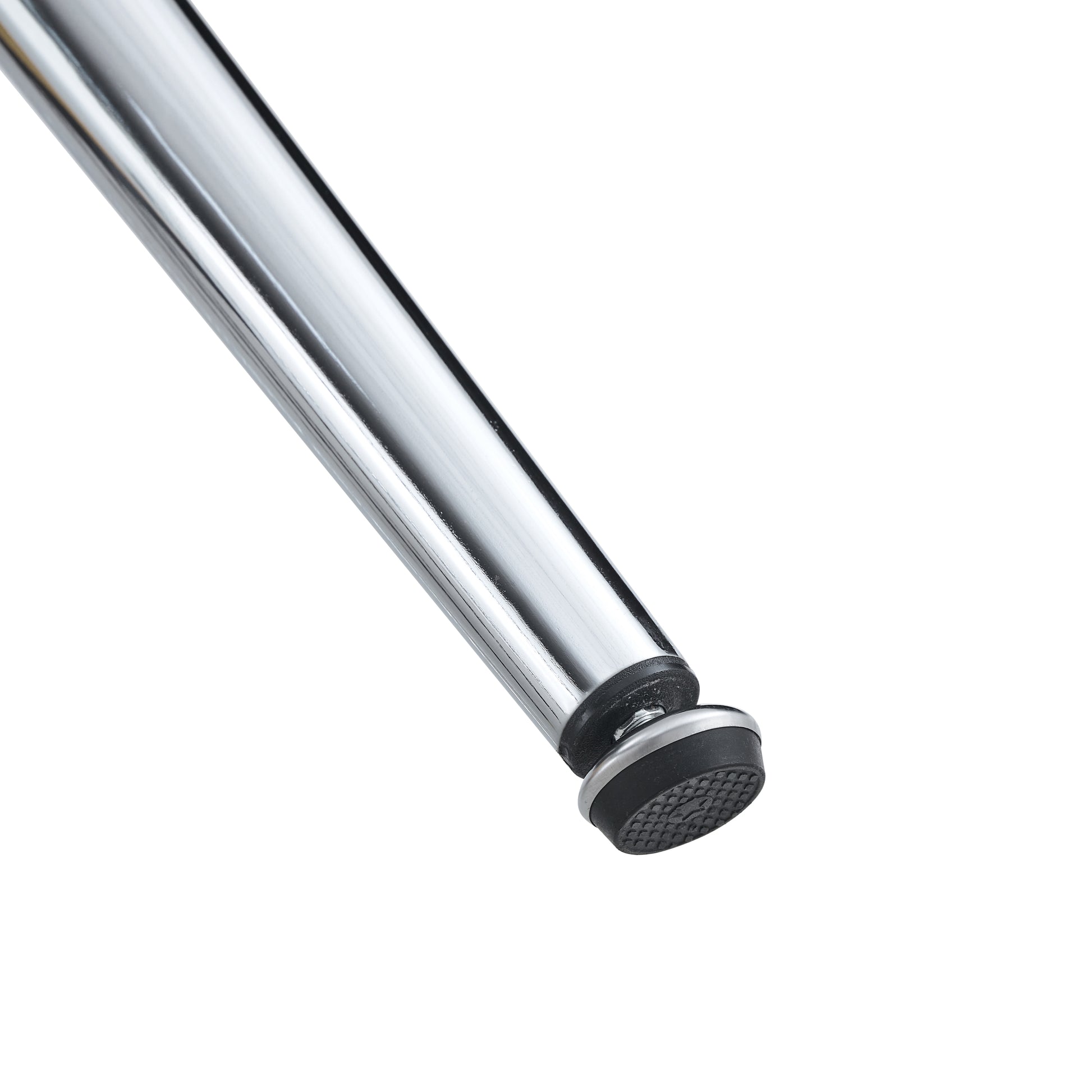 Table Leg For Gt 02, Silver Leg Silver Clear Metal