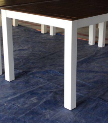 Leg59256.00Dbn Dark Brown White Acacia Wood