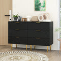 3 Drawer Cabinet, Accent Storage Cabinet, Suitable For Bedroom, Living Room, Study Black Particle Board