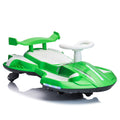 12V Kids Ride On Electric Toy,360 Degree Drift In Place,Spray Function,Front&Side Lights Design,Usb Mp3,Bluetooth,Music, 3.73 4.35 Mph,Easy Installation,Ultimate Cool Operation For Kids Aged 3 . Green 100 149 Lbs Polypropylene