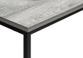 Accent Table, Console, Entryway, Narrow, Sofa, Living Room, Bedroom, Grey Laminate, Black Metal, Contemporary, Modern Grey Particle Board