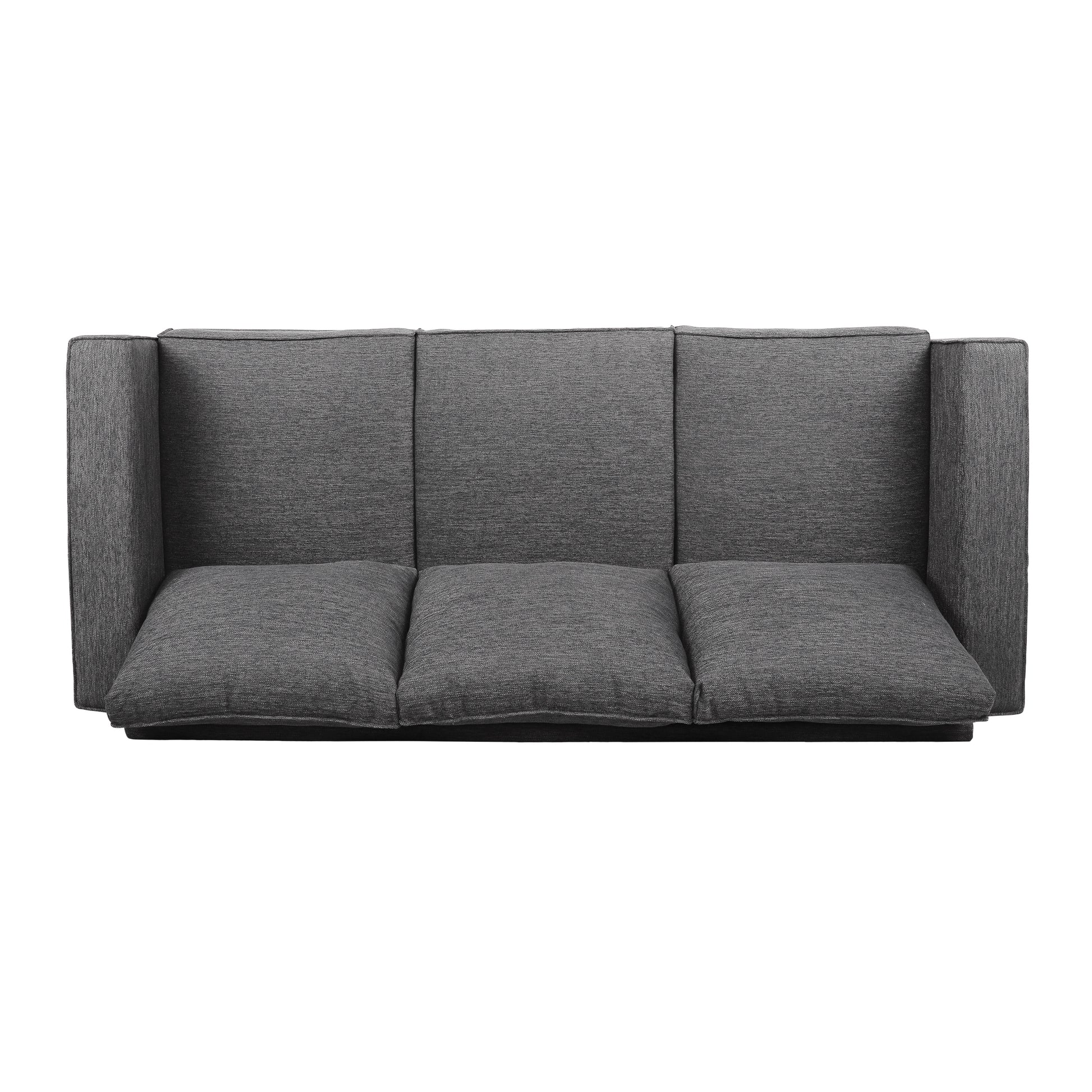 Sofa 3 Seater Charcoal Wood 3 Seat