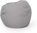 Chrisholm Light Grey Bean Bag 25 In. X 34 In. X 34 In. Light Gray Abs Steel Q235 Wood Pvc,Fabric