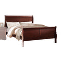 Cherry Queen Bed Box Spring Required Queen Cherry Wood Bedroom Pine Sleigh Wood