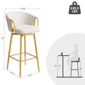 30 Inch Dining Chairs Set Of 2 Modern Style 360 Swivel Bar Chairs With Simple Design, Comfortable High Stools, And Flexible Dining Chairs Suitable For Bars, Restaurants,Velvet Bar Chair Beige Beige