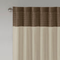 Polyoni Pintuck Curtain Panel Only 1 Pc Panel Beige Multi Polyester