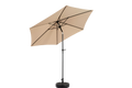 9Ft Outdoor Patio Umbrella Outdoor Table Umbrella With Push Button Tilt And Crank, Market Umbrella 6 Sturdy Ribsdeck, Backyard, Pool Base Not Included Khaki Khaki Garden & Outdoor Steel
