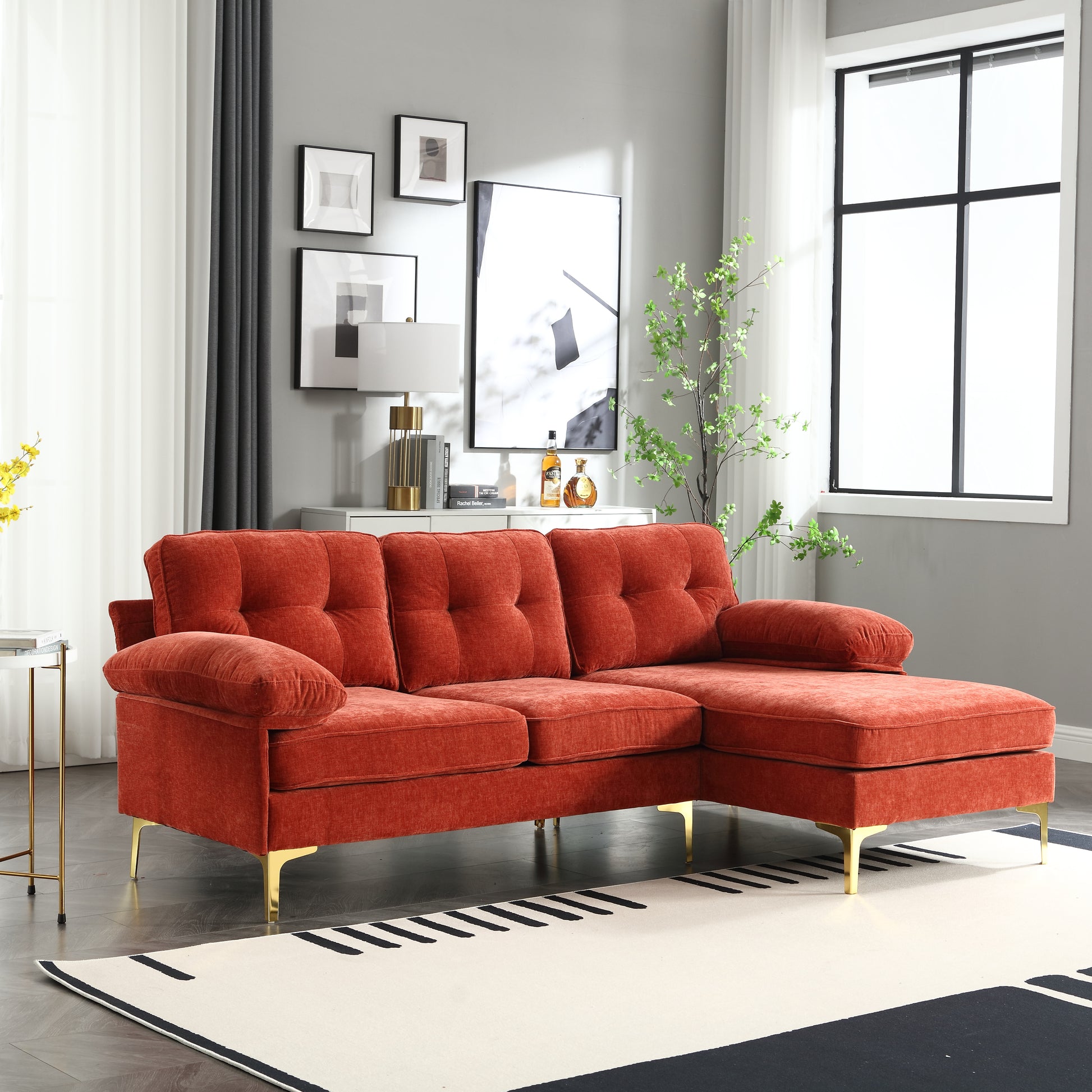 L1007 Red Red Plywood 2 Seat