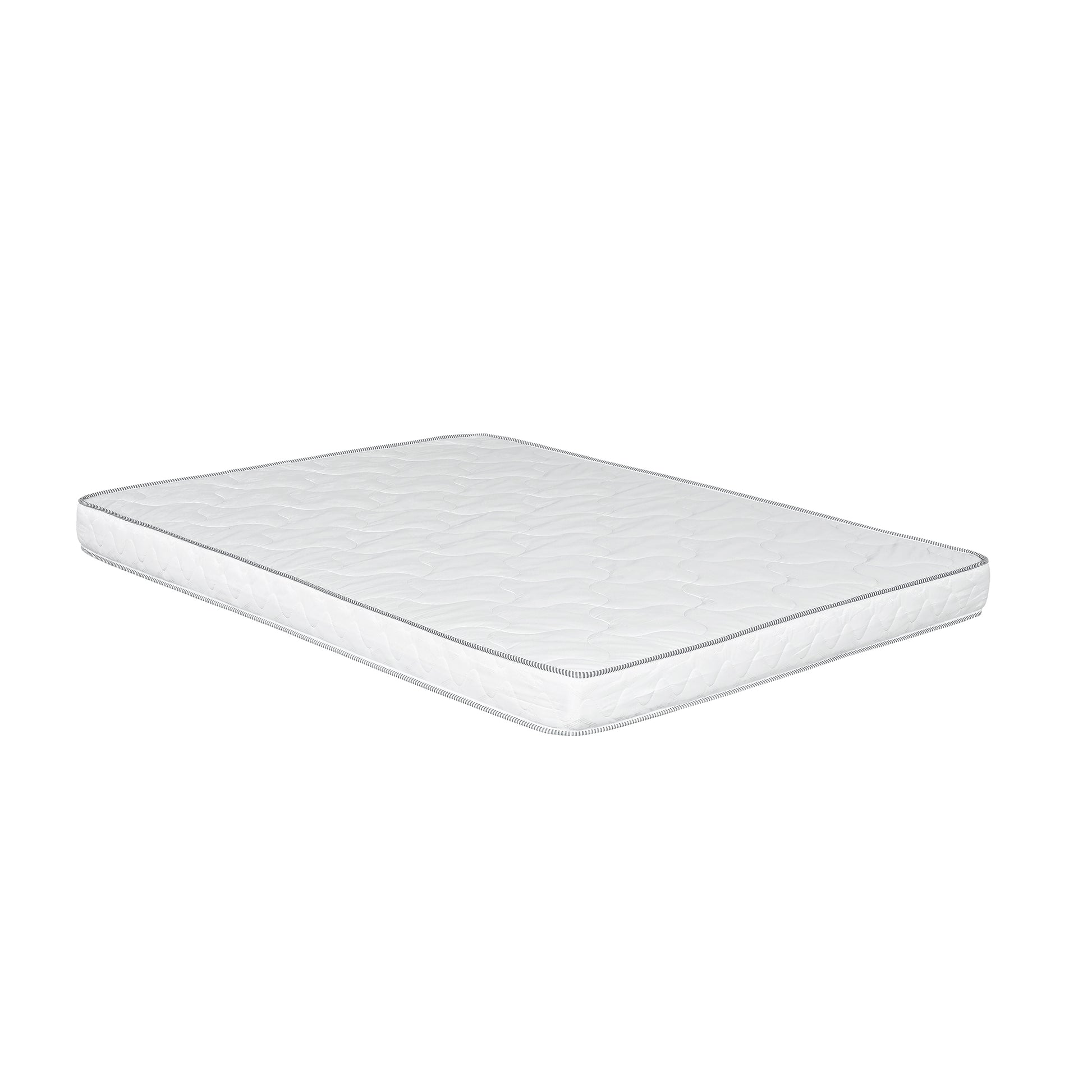 6 In. Firm Foam Bed In A Box Mattress, Full Size Reversible Foam Mattress, White White Bedroom Modern Polyurethane Foam Polyester Full