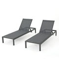 Cape Coral Kd Chaise Lounge Gry Mp2 Set Of 2 Gray Mesh