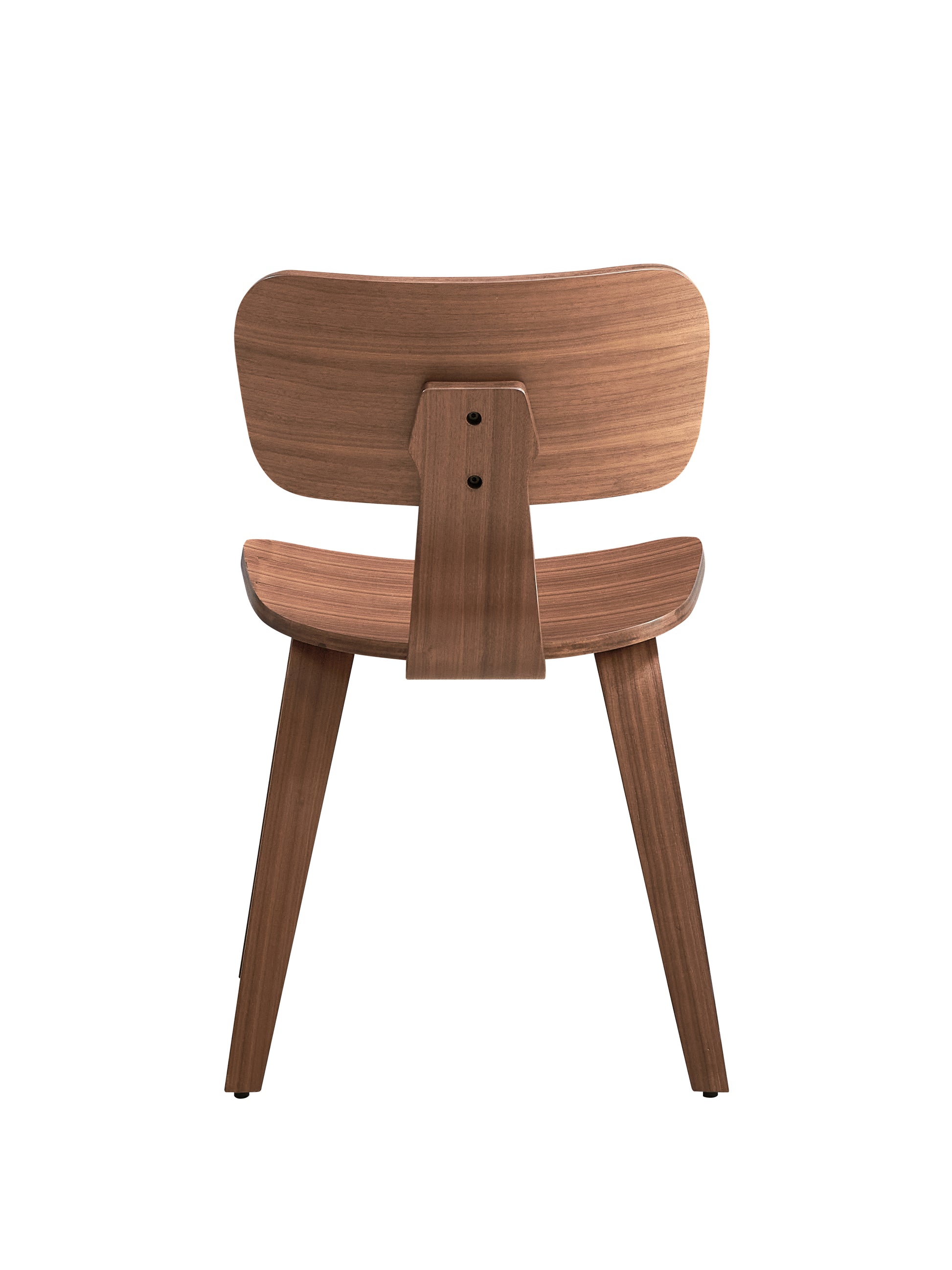 Casson Walnut Finish Side Chair Set Of 2 Walnut Synthetic Wood