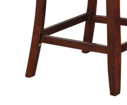 Britney Counter Height Chair Set Of 2 Espresso Pu,Synthetic Wood