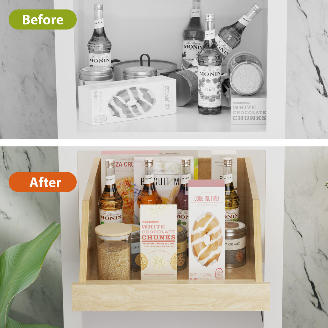 Pull Out Cabinet Organizer High Drawer 16 " W X 21" D Hard Close Wood Slide Out Shelves Cabinet Storage And Organizer With Full Extension Rail Slides Pull Out Drawer For Kitchens Cabinet Pantry Wood