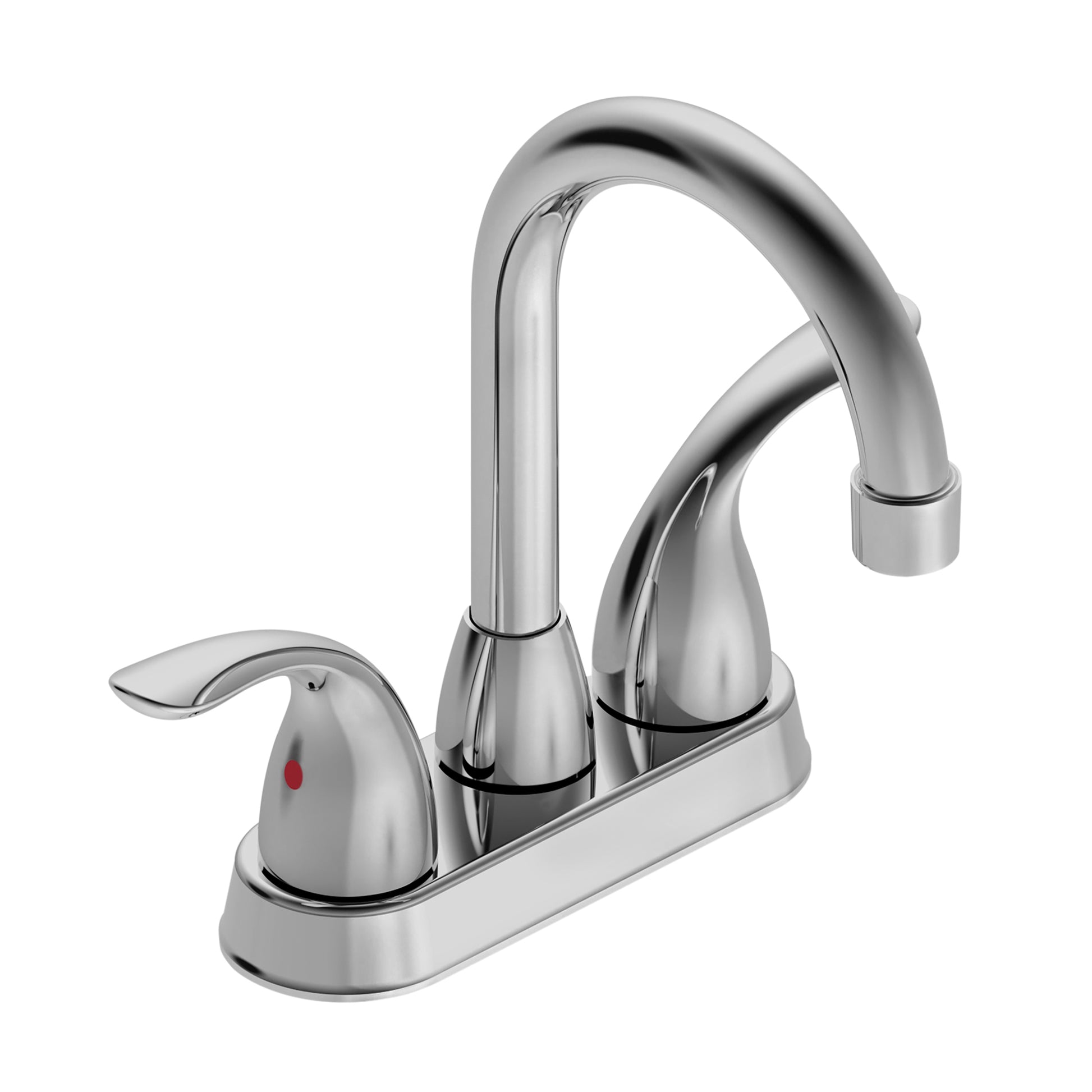 Bothwa Home 12.06" Cupc Certified 2 Handle Bathroom Sink Faucet Chrome Finish Two Chrome Deck Mounted Cartridge Valve Centerset Faucets Bathroom Abs,Ceramic,Stainless Steel,Zinc Manual