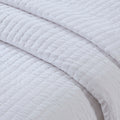 3 Piece Quilt Set White King Cal King King White Cotton