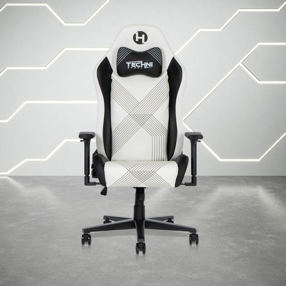 Techni Sport Rta Ts68C Wht Comfort Edge White Gaming Chair White Office Spot Clean Modern Office Chairs Foam,Polyurethane,Steel