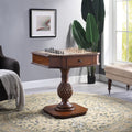 Cherry Game Table With Pedestal Base Cherry Primary Living Space Wood Plastic