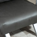 Homcom Single Person Folding 5 Position Convertible Sofa Bed Sleeper Chair Chaise Lounge Couch W Pillow & Steel Frame, Dark Grey Dark Grey Fabric