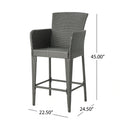 Anaya Barstool Grey Iron