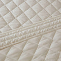 4 Piece Cotton Reversible Tailored Bedspread Set Khaki King King Khaki Cotton