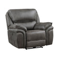 Plush Modern Living Room Sofa Set 3Pc Power Reclining Sofa Loveseat Chair Gray Microfiber Upholstery Usb Port Solid Wood Frame Furniture Gray Microfiber Wood Primary Living Space Modern Plywood,Solid Wood 6 Seat