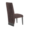 Stacey Brown Dining Chair Solid Brown Dining Room Foam Wipe Clean Square Modern Side Chair Rubberwood Solid Back 1 Foam Rubber Wood