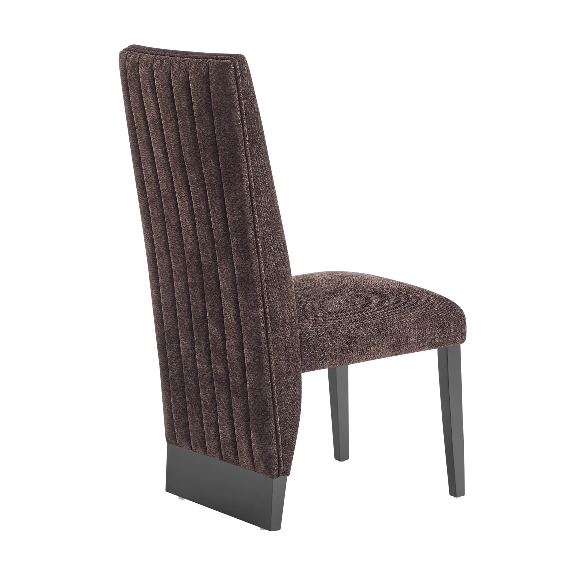 Stacey Brown Dining Chair Solid Brown Dining Room Foam Wipe Clean Square Modern Side Chair Rubberwood Solid Back 1 Foam Rubber Wood
