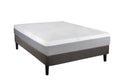 Full Size Cypress 10'' Medium Cooling Gel Memory Edge Support Pocket Spring Removable Cover Hybrid Mattress White Gray Foam Spring Full