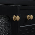 30 Inch Bathroom Vanity With A Soft Close Glass Door, Adjustable Shelves, And Three Drawers Black Bathroom Solid Wood Mdf Glass