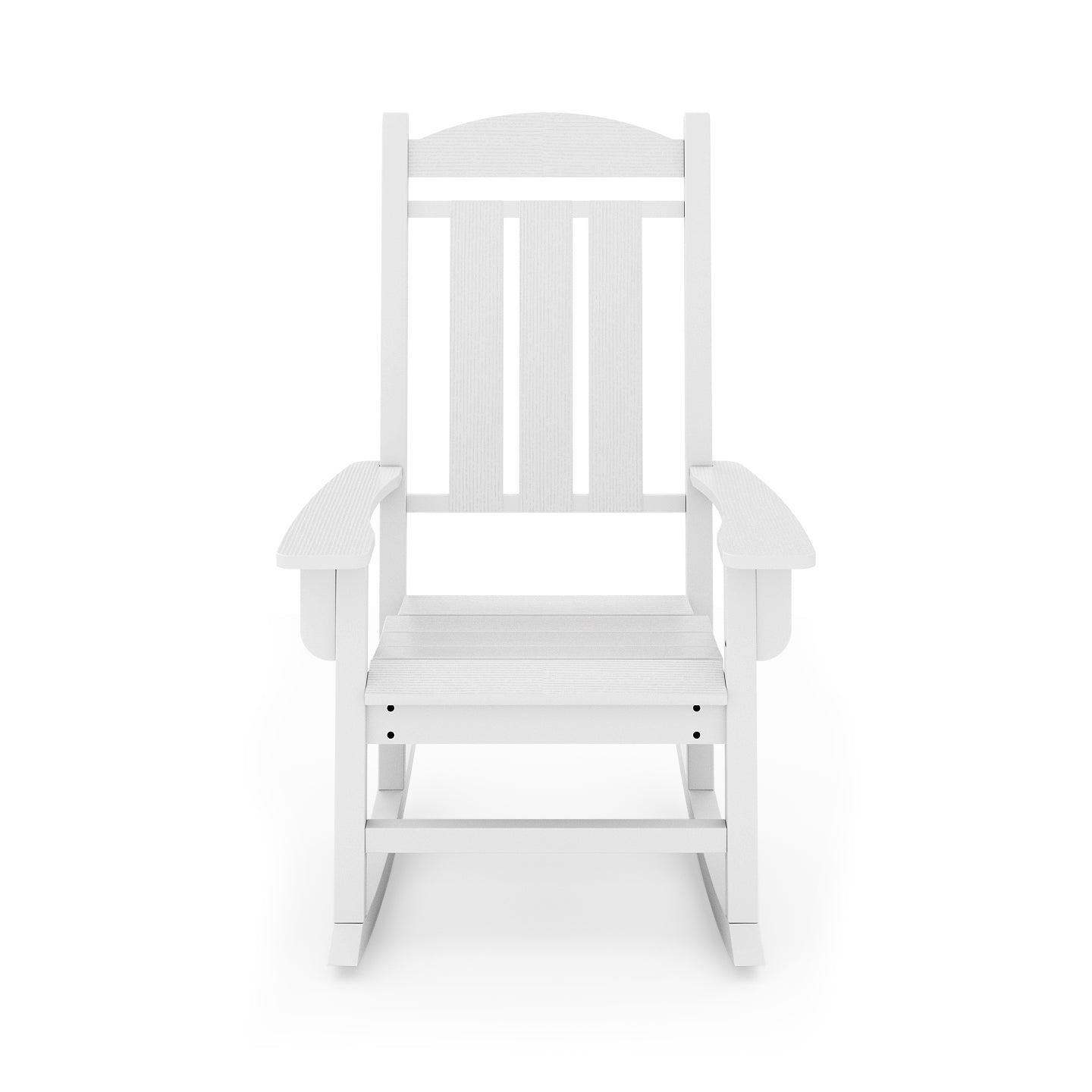 White Traditional Porch Rocker Classic Hdpe Poly Lumber For Porch, Patio, And Garden Comfort No Rocker & Glider White Weather Resistant Frame Garden & Outdoor American Traditional Hdpe Hdpe