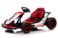 Electric Go Karts, Battery Powered Ride Karts Suitable For Children Aged 6 15, Outdoor Drift Red Abs