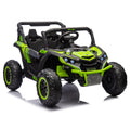24V Two Seater Kids Ride On Utv W Parents Remote Control,Four Wheel Suspension,Slow Start,Large Wheel Design,Anti Collision Bar,Storage Space,Music,Usb,Bluetooth,Volume Control,Led Lights For Kids 3