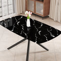 Large Modern Minimalist Rectangular Dining Table With 0.39 