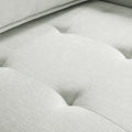 Upholstered Seating Armless Accent Chair, Leisure Sofa Lounge Chair For Living Room Corner Bedroom Office,Chenille Ivory Primary Living Space Eucalyptus Foam