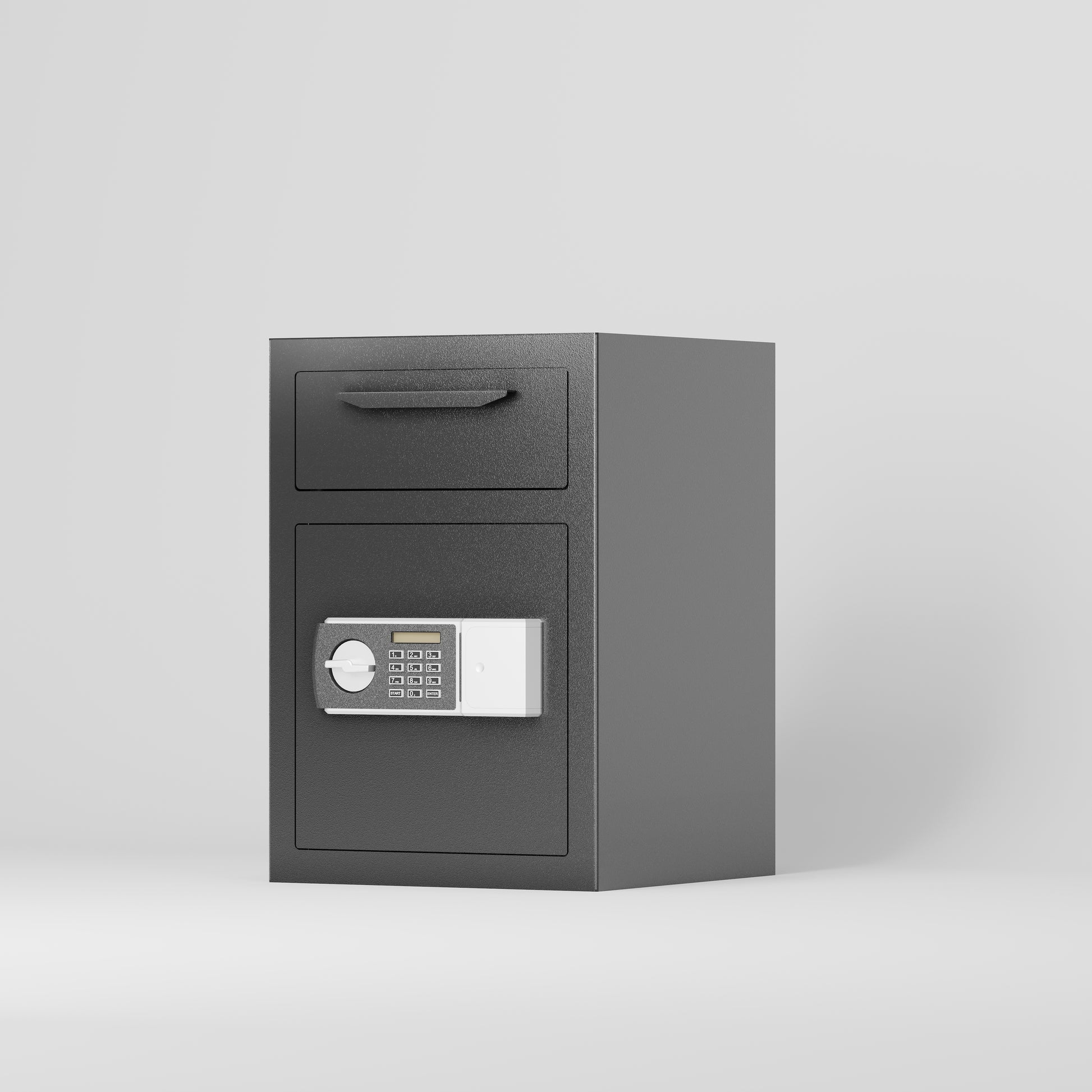 Digital Depository Safe Made Of Carbon Steel Electronic Code Lock Depository Safe With Deposit Slot Depository Box For Home Hotel Restaurant And Office Black Steel