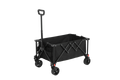 Folding Wagon Carts,Folding Wagon Cart With All Terrain Wheels,Heavy Duty Garden Carts With Adjustable Handle,Outdoor Utility Wagon For Camping Shopping Sports Fishing Black Black Steel