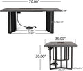 Outdoor Patio Propane Fire Pit Concrete Wood Pattern Fire Table 40, 000 Btu, 30'' H X 70'' W, Grey Grey Magnesium Oxide