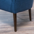 Club Chair Navy Blue Fabric