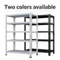 Household Storage Rack, Adjustable Display Rack, Basement Balcony Storage Rack, Carbon Steel Storage Rack, 120Cm * 50Cm * 180Cm, Five Floors Black 5 Black Etagere Primary Living Space Metal Contemporary Adjustable Shelves Metal