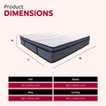 14 In. Hybrid Plush King Size Foam Mattress, Soft Polyester Knit Cover, Multi Layer Foam Mattress, White Gray Grey White Bedroom Contemporary Foam Polyester King