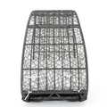 Outdoor Wicker Overhead Canopy Daybed Water Resistant Cushion Full Grey White Garden & Outdoor Rattan Waterproof Fabric