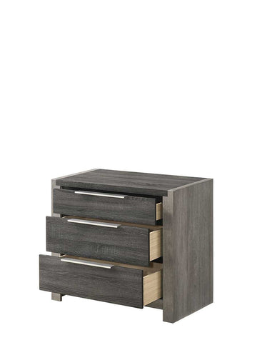 Jehoram Nightstand, Gray Finish Bd02723 Gray Wood