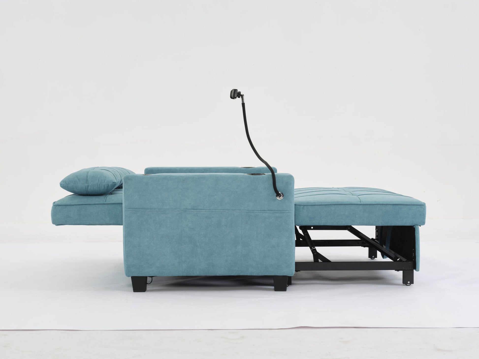 Futon Chair Bed Convertible Chair 3 In 1 Pull Out Sleeper Chair Beds With Usb Ports,Wear Resistant And Anti Scratch, Armchair Bed Sleeper For Living Room Green Tech Cloth Green Foam Tech Cloth 2 Seat